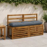 Jastučići za klupe VIANEN 2 kom. 100% poliester Plava - Plava 130 x 30 x 12 cm | shoptok.hr