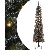 vidaXL Umestno božično drevo med 300 LED Zelena 58 x 58 x 210 cm | Shoptok.si