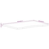  Ploča za radni stol zaobljena 90x60x2,5 cm od drva manga | Eponuda.com