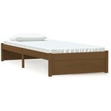  Posteljni okvir medeno rjav iz trdnega lesa 75x190 cm 2FT6, (20646331) | Shoptok.si