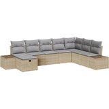  Sjedeća garnitura za vrt 8 pcs Bež 55 x 62 x 69 cm Poli ratan | shoptok.hr