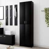 vidaXL Ormar za hodnik crni 55 x 25 x 189 cm od iverice Cijene