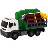 Truck With Crane Friction Drive Sounds Green Wood 1:16 Slike