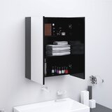 Furnova Kopalniška omarica z ogledalom 60x15x75 cm MDF antracitna, (21947008) Cene
