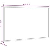 vidaXL Magnetska ploča s okvirom od punog borovine 80x55 cm | shoptok.hr