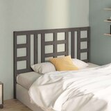  Posteljno vzglavje sivo 141x4x100 cm trdna borovina, (20644686) | Shoptok.si