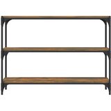 Ormarić za knjige boja hrasta 100x33x70,5 cm drvo i čelik | shoptok.hr