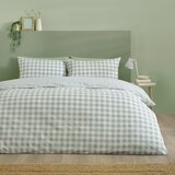 Catherine Lansfield Zelena 3-delna posteljnina za zakonsko posteljo/podaljšana 230x220 cm Bamford Gingham Check – | Shoptok.si