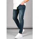 Madmext Blue Full Fit Men's Jeans 6337