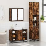  3-dijelni set kupaonskog namještaja boja hrasta drveni | shoptok.hr