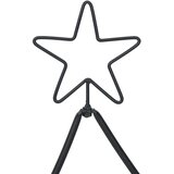 Metalna božićna jelka s stalakom Crna 150 cm Čelik | shoptok.hr