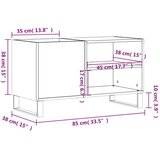 vidaXL Ormarić za ploče boja hrasta 85x38x48 cm konstruirano drvo | shoptok.hr