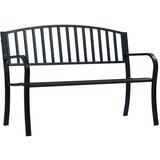 vidaXL Vrtna klop črna 120 cm jeklo Cene
