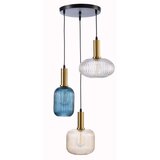  ONLI - Visilica na sajli DOROTY 1xE27/22W/230V plava/zlatna | Eponuda.com