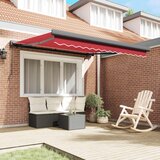  Povlačivi tende Crvena 300 x 250 cm Platno i Aluminij | shoptok.hr