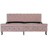  Za krevet ružičasti baršunasti 180 x 200 cm | shoptok.hr