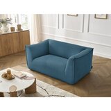 Bobochic Paris Modra sedežna garnitura iz rebrastega žameta 170 cm Giorgia – | Shoptok.si