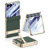  Futrola luxury leather case with kickstand za samsung f776b galaxy z flip 8 5g zelena (gkk case) ( F126158 ) Cene