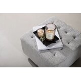 Venture Home puf Bowie 51 × 32 × 51 cm, svijetlosiva | shoptok.hr