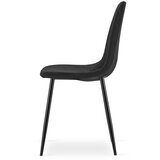  PADVA stolica - crni baršun / crne noge x 1 | shoptok.hr