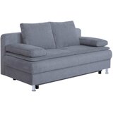 P & B ZOFA S POSTELJNO FUNKCIJO, siva tekstil, leseni material | Shoptok.si