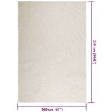  Rug "ZIZUR" Cream 160x230 cm Juta videz Notranje in zunanje | Shoptok.si