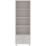 Visoka komoda HAMAR bijela 60 x 35 x 180 cm od masivne borovine | shoptok.hr