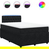 Maison Chic Box spring postelja - Vzmetna postelja z vzmetnico črna 120x200 cm žamet SL10557, (21885732) | Shoptok.si
