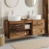  Set ormarića za kupaonicu 3 kom. Staro drvo 49,5 x 44,5 x 65 cm | shoptok.hr
