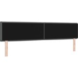 vidaXL LED vzglavje Zasnova Linij Temno sivo 100 cm Tkanina | Shoptok.si