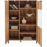Lesnina XXXL Highboard Austin 90 cm, bela, barve hrasta | Shoptok.si