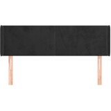  Uzglavlje s ušima crno 147x16x78/88 cm baršunasto | Eponuda.ba