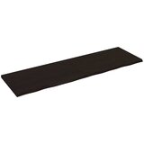  Kupaonska radna ploča tamnosmeđa 200x60x(2-4) cm tretirano drvo | Eponuda.ba