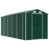  Vrtno spremište zeleno 191 x 470 x 198 cm od pocinčanog čelika | shoptok.hr