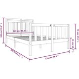  Za krevet od masivnog drva 120 x 200 cm | shoptok.hr