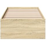  Okvir za krevet boja hrasta 100x200 cm od konstruiranog drva Smeđa 100 x 200 cm | shoptok.hr