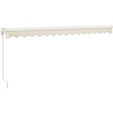 Tenda na uvlačenje krem 4,5 x 3 m od tkanine i aluminija | shoptok.hr