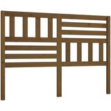  Posteljno vzglavje medeno rjavo 156x4x100 cm trdna borovina, (20643320) | Shoptok.si