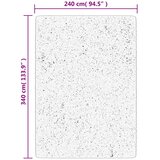  Tepih OVIEDO kratkih vlakana crni 240 x 340 cm | shoptok.hr