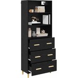  Highboard Crni hrast 69,5 x 32,5 x 180 cm Konstruirano drvo | shoptok.hr