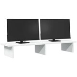  Stalak za monitor bijeli 100 x 27 x 15 cm od konstruiranog drva | shoptok.hr