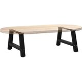  Noge za klubsko mizico v obliki črke A, 2 kosa, črne, 70 x (30-31) cm, jeklo, (22123710) | Shoptok.si