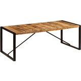 vidaXL blagovaonski stol 220 x 100 x 75 cm masivno drvo manga | shoptok.hr