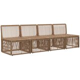  4-sjedala sofa 4 pcs 4-Broj sjedala Bež poliratan | shoptok.hr