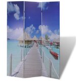 Furnova Zložljiv paravan 120x170 cm plaža, (21929874) | Shoptok.si