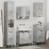  Set namještaja za kupaonicu s ladicama Zidne Betonski sivi | shoptok.hr