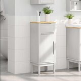  Kupaonski ormar FLORO Bijelo 35 x 30 x 90 cm Čvrsto borovo drvo | shoptok.hr