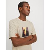 Jack & Jones Muška majica Picture Tee Ss Crew Neck Sn, Krem | ePonuda.com