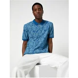 Koton Polo T-shirt - Blue - Slim fit