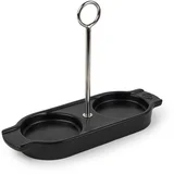 Linea Ceramic Tray for Mills, sating black 18 cm